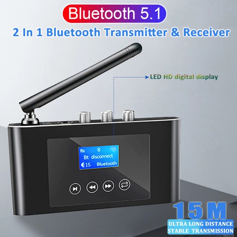 2 in 1 長距離Bluetooth 5.1オーディオ送受 - Bluetooth Adapter Receiver のレビューと価格
