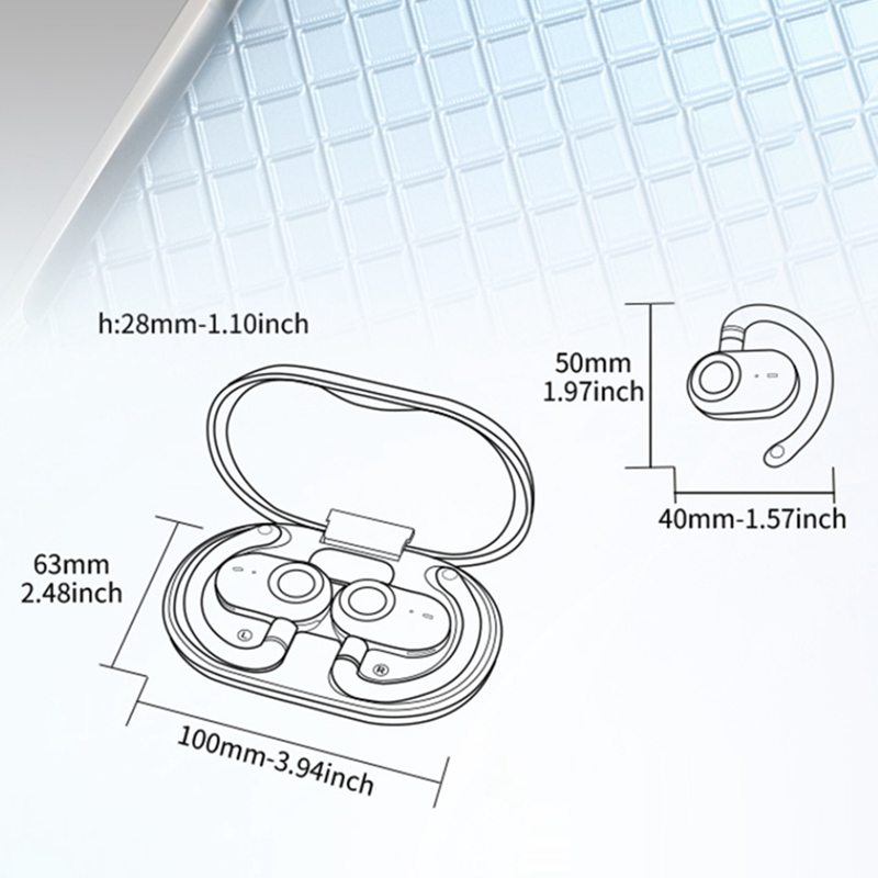 JM18 イヤーフック翻訳イヤホン、オープン型Bluetoo - Sports Earphone Hook のレビューと価格